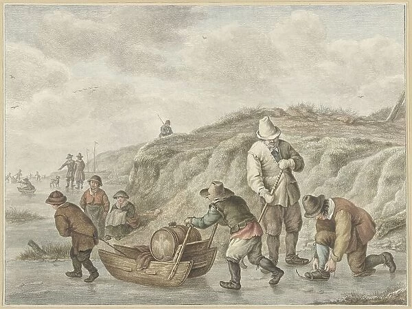 Ice entertainment, 1741-1820. Creator: Abraham Delfos