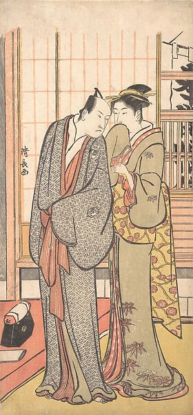Ichikawa Yaozo III with a Lady, ca. 1785. Creator: Torii Kiyonaga