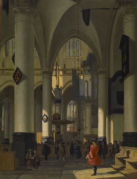 Imaginary Interior of a Protestant Church, c1690. Creator: Hendrick van Streeck