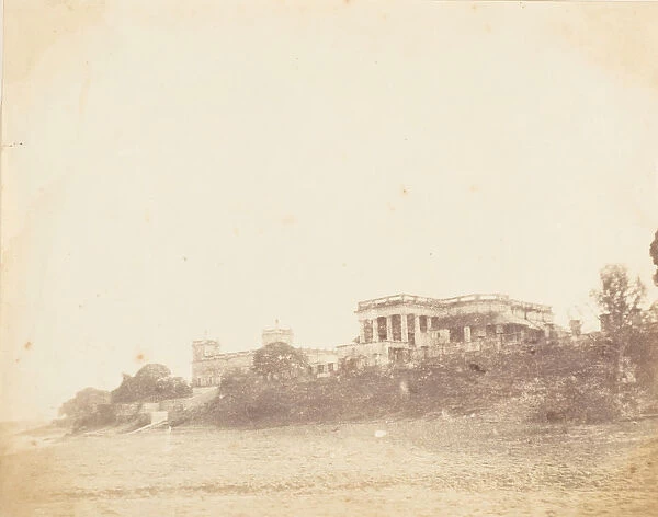 Imambara and Collectors House on the Ganges, Hooghly, 1850s. Creator: Unknown
