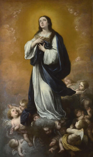 The Immaculate Conception of the Virgin, Mid of 17th cen Artist: Murillo, Bartolome Esteban (1617-1682)