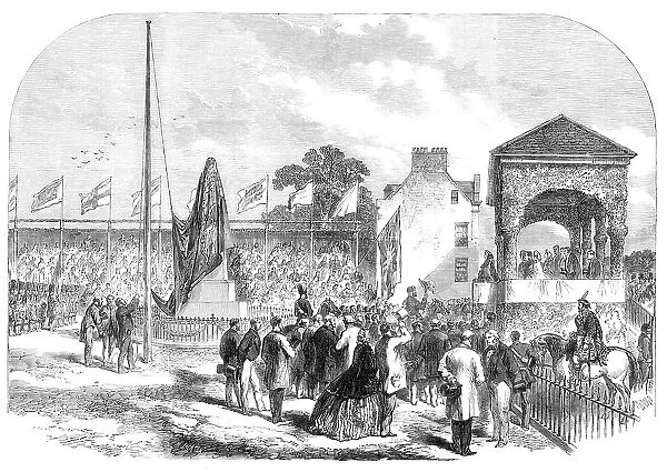 Inauguration of the statue of the late Prince Consort, in the presence of Her Majesty,..., 1864. Creator: Mason Jackson