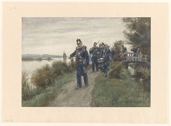 Infantry patrol, 1868-1933. Creator: Jan Hoynck van Papendrecht