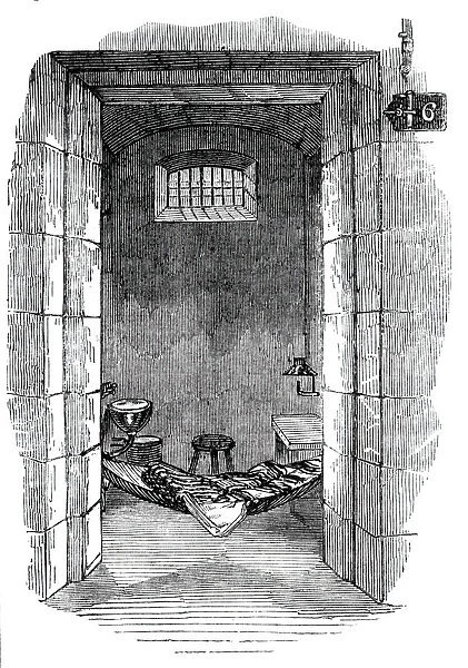 Interior of cell, 1842. Creator: Unknown