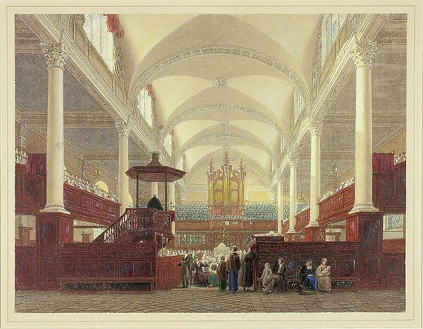 Interior of Christ Church, c. 1816. Creator: Frederick Mackenzie