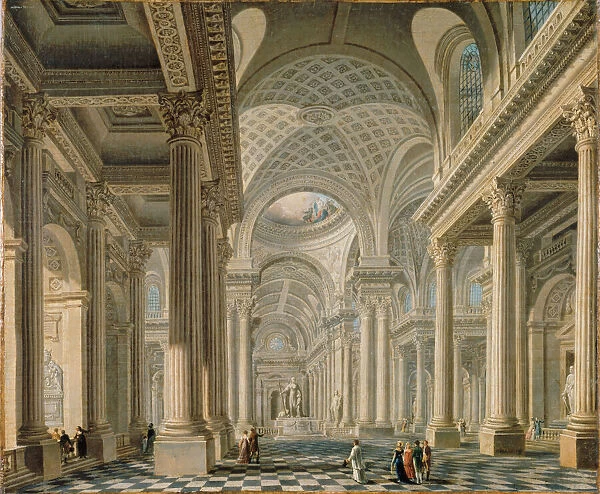 Interior of the L eglise de la Madeleine after the design of the architect Pierre
