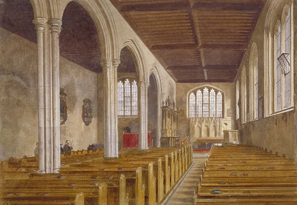 Interior view of the Chapel of St Peter ad Vincula, Tower of London, Stepney, London, 1883