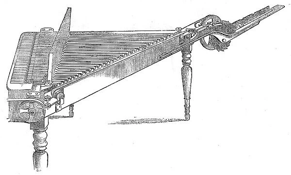 The International Exhibition: Mitchel's type-composing machine, 1862. Creator: Unknown