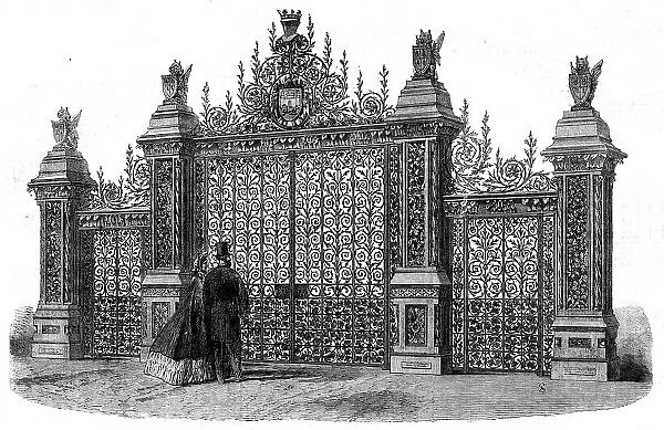 The International Exhibition: the Norwich Gates, by Barnard, Bishop, and Barnard, 1862. Creator: Unknown