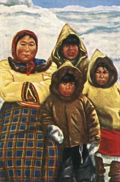 Inuit people from Labrador, northern Canada, c1928. Creator: Unknown