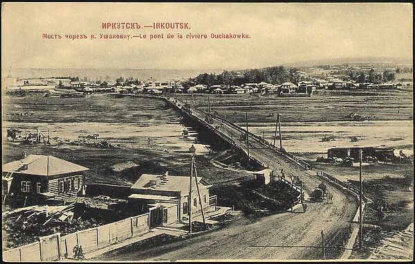 Irkutsk Bridge over the Ushakovka River, 1900-1904. Creator: Unknown