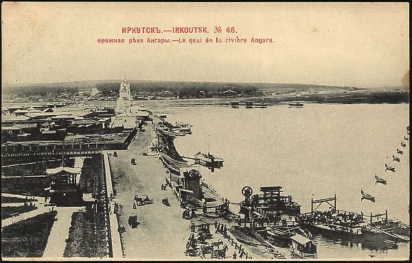Irkutsk. Embankment of the Angara, 1902. Creator: Unknown