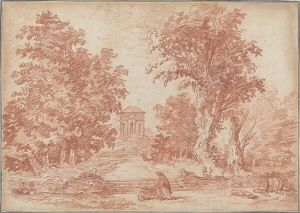 Italian Park with a Tempietto, 1763. Creator: Hubert Robert