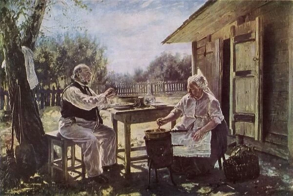 Jam-Making, 1876, (1965). Creator: Vladimir Makovsky