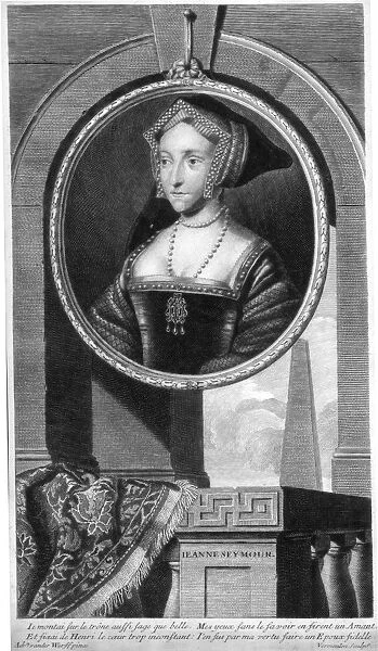 Jane Seymour, Queen Consort of England and third wife of Henry VIII. Artist: Cornelis Vermeulen