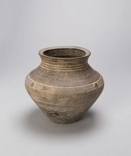 Jar (Guan), Style of Shang dynasty (c. 1600-1050 B. C. ). Creator: Unknown