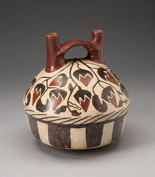 Jar with Repeated Spotted Birds on Shoulder, 180 B. C.  /  A. D. 500. Creator: Unknown