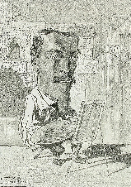 Jean-Batiste Van Moër, 1857. Creator: Félicien Rops