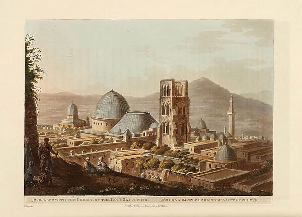 Jerusalem with the Church of the Holy Sepulchre, 1803. Creator: Mayer, Luigi (1755-1803)