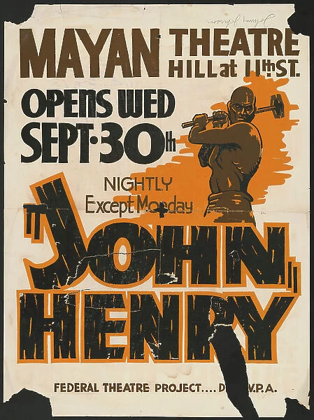 John Henry, Los Angeles, 1936. Creator: Unknown