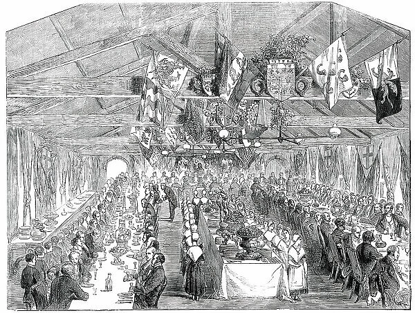 Jubilee Dinner of the Clerkenwell Parochial Charity Schools, 1850. Creator: Smyth