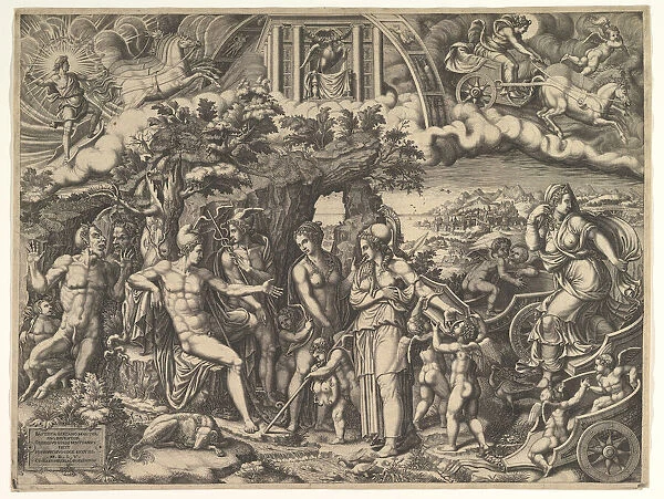 The Judgment of Paris, 1555. Creator: Giorgio Ghisi