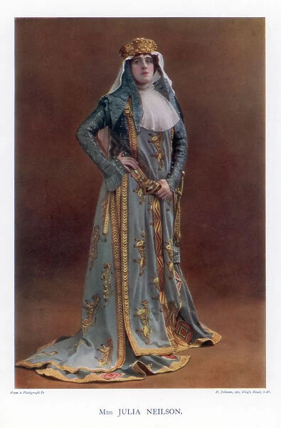 Julia Neilson, English actress, 1901. Artist: R Johnson
