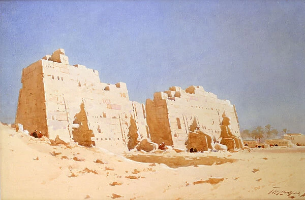 Karnak, 1897-1930. Artist: Augustus Osborne Lamplough