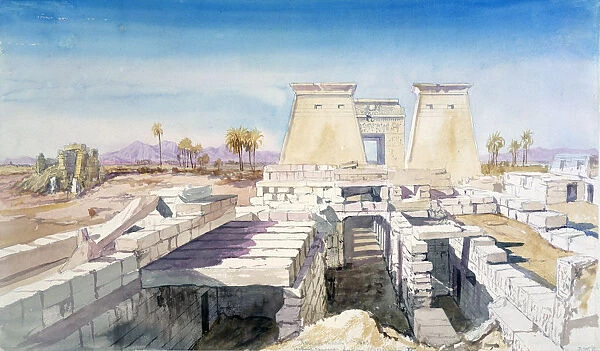 Karnak, Egypt, 1863. Artist: Charles Emile de Tournemine