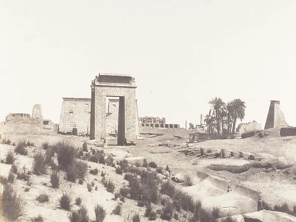 Karnak (Thebes), Vue Generale des Ruines Prise du Point B, 1851-52