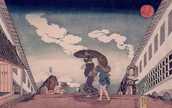 Kasumigaseki, published 1834. Creator: Utagawa Kuniyoshi