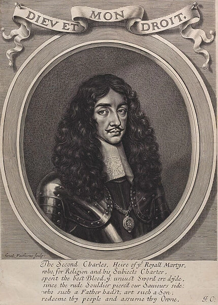 King Charles II, 1660-70. Creator: William Faithorne