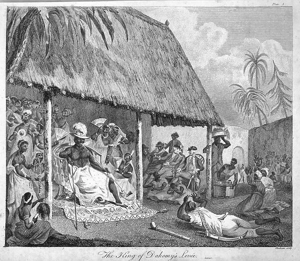 The King of Dahomeys levee, 1793. Artist: Francis Chesham