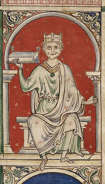 King William Rufus (From the Historia Anglorum, Chronica majora). Artist: Paris, Matthew (c. 1200-1259)
