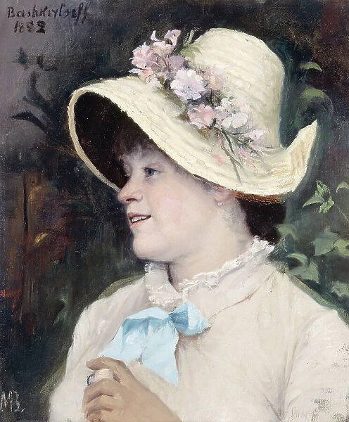 La Parisienne, portrait of Irma, model at the Academie Julian, 1882. Creator: Maria Konstantinowka Bashkirtseff