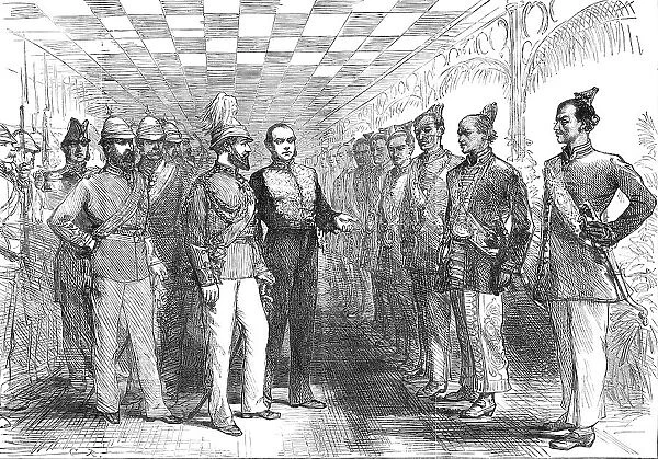 Landing of the Prince of Wales at Colombo: the Governor introducing Cinghalese... 1876. Creator: Unknown