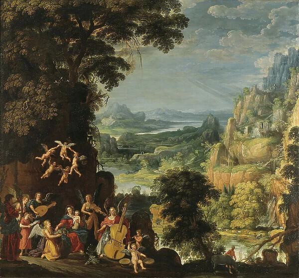 Landscape with the Rest on the Flight into Egypt. Creator: David Teniers I