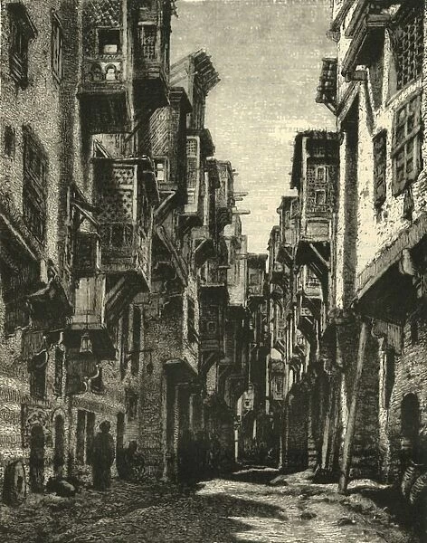 Lane in the Copt Quarter, Cairo, 1890. Creator: Unknown