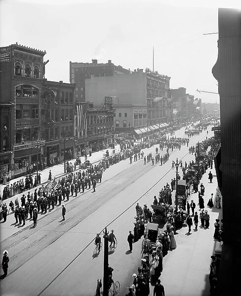 Lansing and Ann Arbor commanderies, state encampment, Michigan K.T. between 1900 and 1910. Creator: Unknown