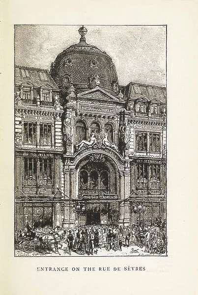 Le Bon Marché: Entrance on the Rue de Sèvres, 1892. Creator: Anonymous