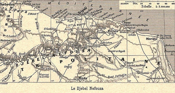 Le Djebel Nefousa; Le Nord-Est Africain, 1914. Creator: Unknown