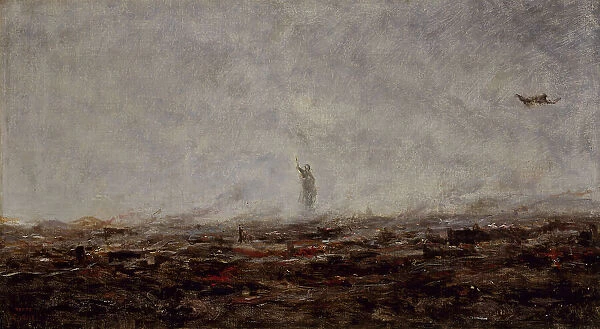 Le Rêve : Paris incendié, septembre 1870, 1870. Creator: Jean-Baptiste-Camille Corot