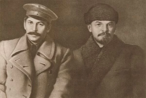 Lenin and Stalin, March 1919, (1939). Creator: Unknown