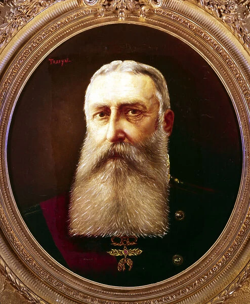 Leopold II, King of Belgium, 1865-1909 Artist: Pierre Tossyn