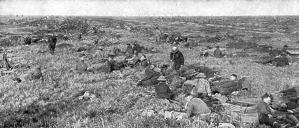 Les Americains dans le Saillant de Saint-Mihiel; Jour de victoire; infanterie americaine... 1918. Creator: Unknown