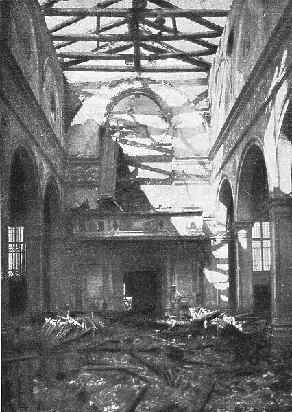 Les destructions de monuments a Venise; Interieur de l'eglise Santa-Maria Formosa, 1916. Creator: Unknown