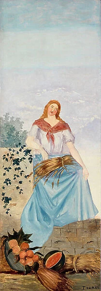 Les quatre saisons - L'été, c.1860. Creator: Paul Cezanne