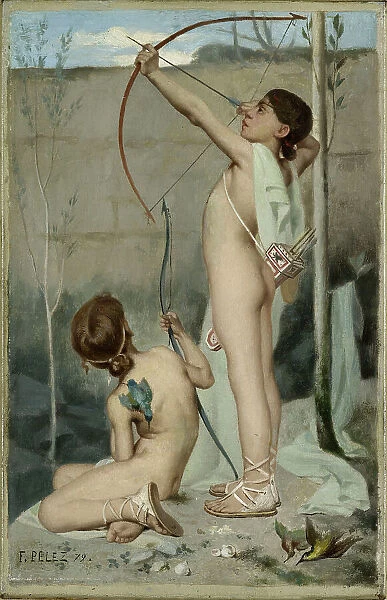 Les tireurs d'arc, 1879. Creator: Fernand Pelez