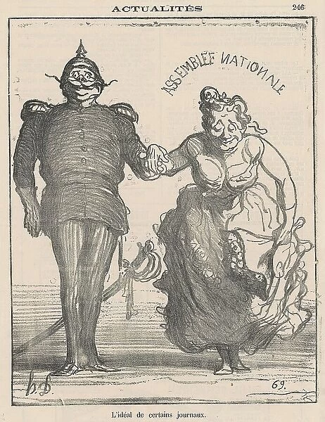 L'idéal de certains journaux, 19th century. Creator: Honore Daumier