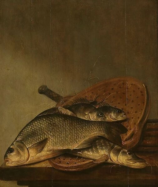 Still life with fish, c.1630-c.1659. Creator: Pieter de Putter